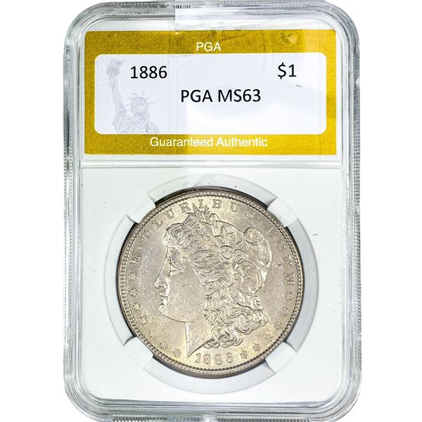 1886 Morgan Silver Dollar PGA MS63