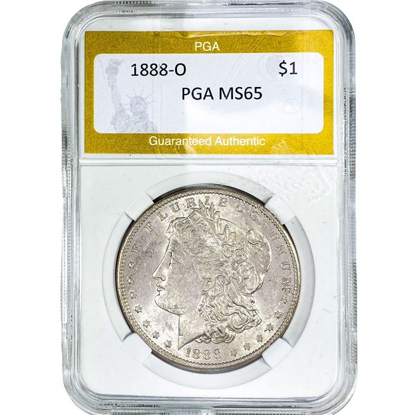1888-O Morgan Silver Dollar PGA MS65