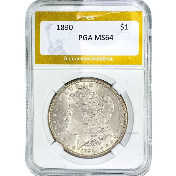 1890 Morgan Silver Dollar PGA MS64