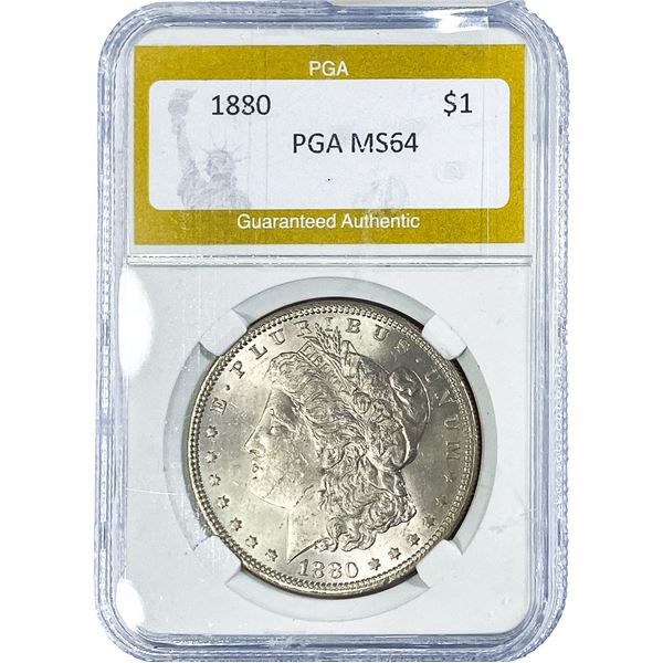 1880 Morgan Silver Dollar PGA MS64