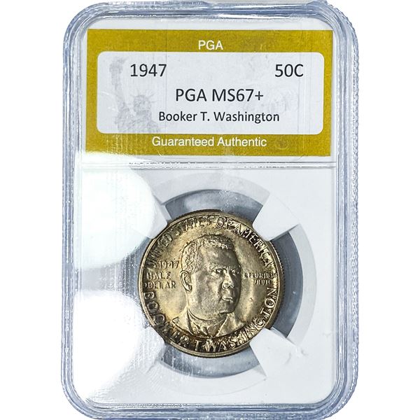 1947 Booker T Half Dollar PGA MS67+