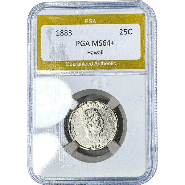1883 Hawaiian Quarter PGA MS64+
