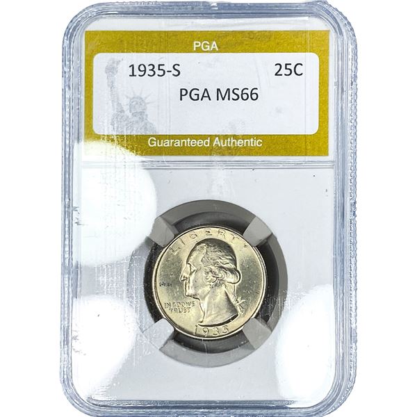 1935-S Washington Silver Quarter PGA MS66