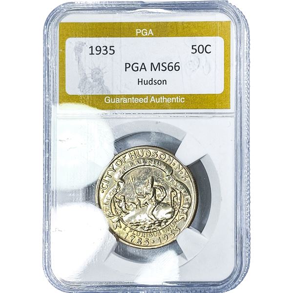 1935 Hudson Half Dollar PGA MS66