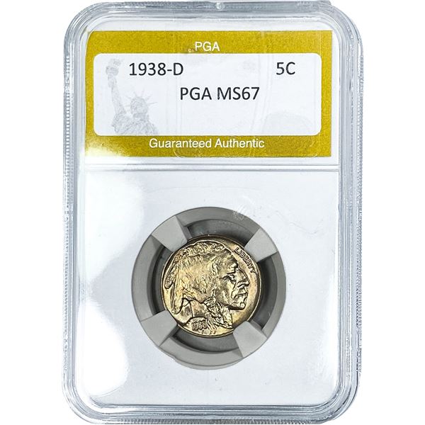 1938-D Buffalo Nickel PGA MS67