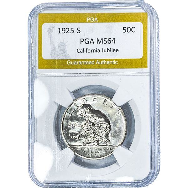 1925-S Jubilee Half Dollar PGA MS64