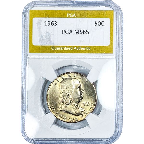 1963 Franklin Half Dollar PGA MS65
