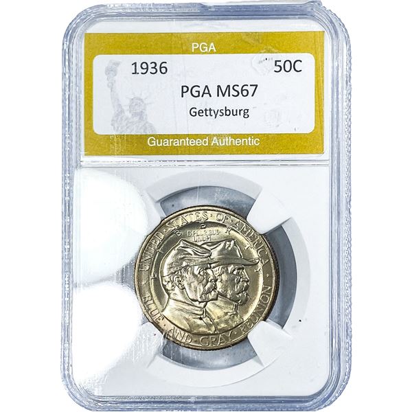 1936 Gettysburg Half Dollar PGA MS67