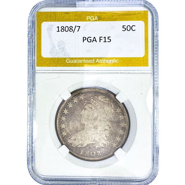 1808/7 Capped Bust Half Dollar PGA F15