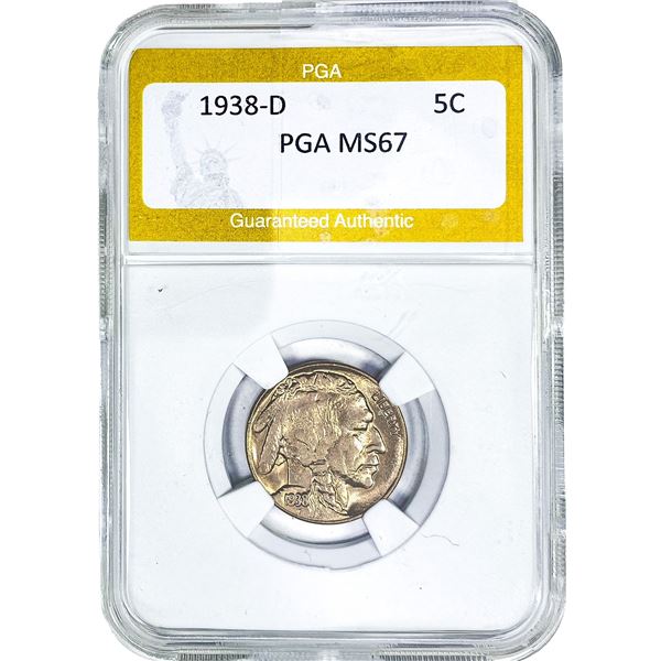1938-D Buffalo Nickel PGA MS67
