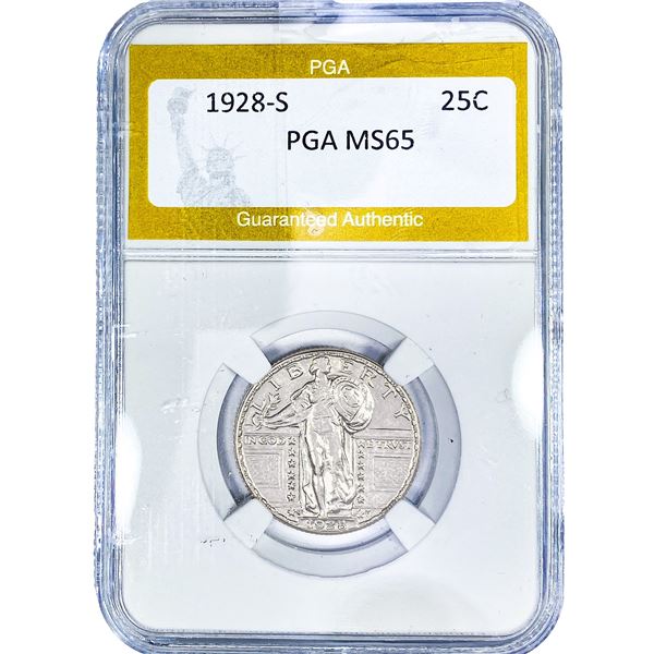 1928-S Standing Liberty Quarter PGA MS65