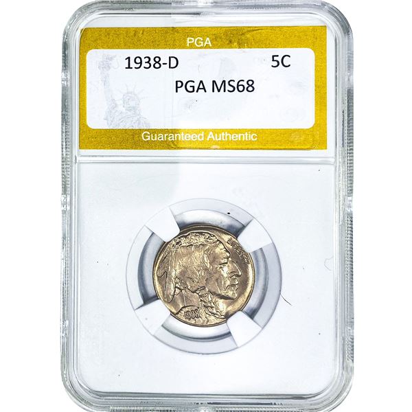 1938-D Buffalo Nickel PGA MS68