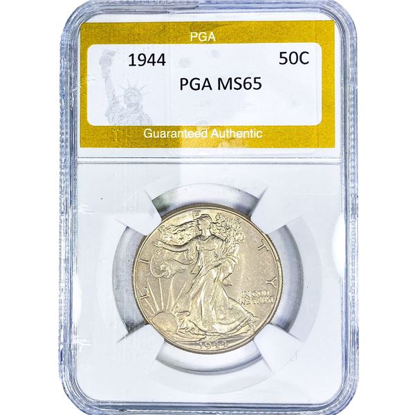 1944 Walking Liberty Half Dollar PGA MS65