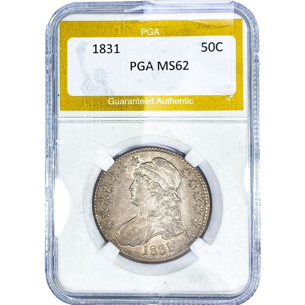 1831 Capped Bust Half Dollar PGA MS62