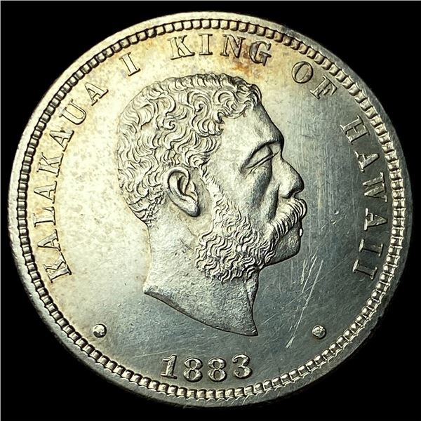 1883 Silver 1/4 Dollar Hawaii UNCIRCULATED