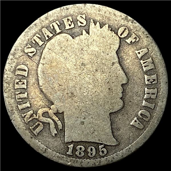 1896-S Silver Barber Dime NICELY CIRCULATED