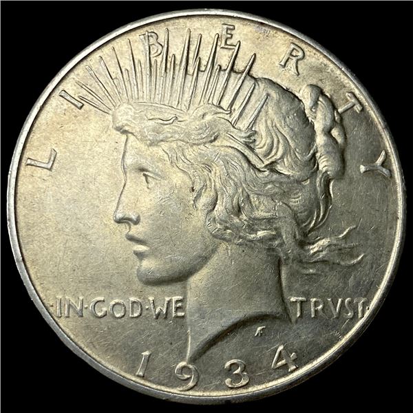 1934-D Silver Peace Dollar NEARLY  UNCIRCULATED