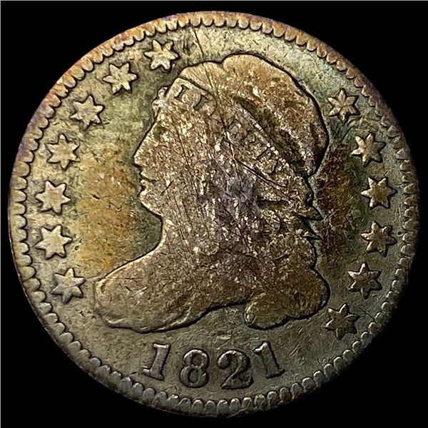 1821 Capped Bust Dime LIGHTLY CIRCULATED