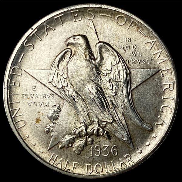 1936 Silver Half Dollar Texas Centennial GEM  BU