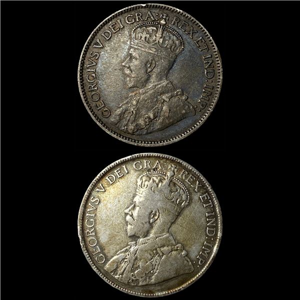 1913 Canada Silver 25 Cents CLOSELY  UNCIRCULATED