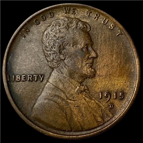 1915-D Lincoln Wheat Cent CHOICE AU