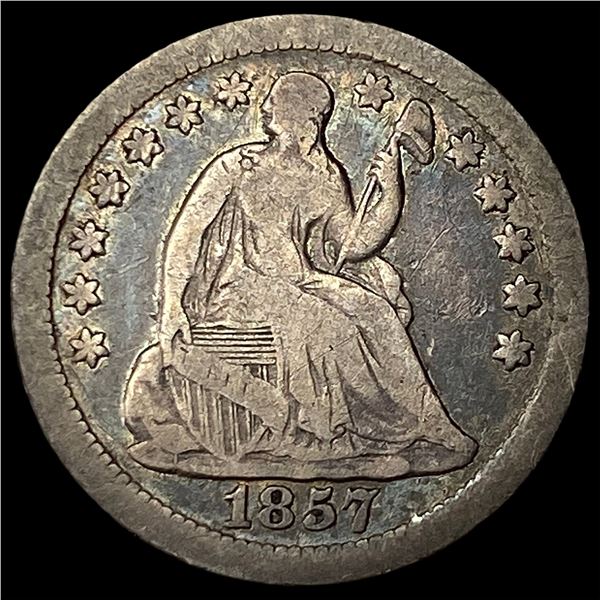 1857-O Silver Half Dime LIGHTLY CIRCULATED