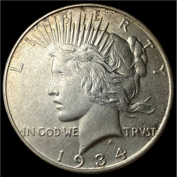1934 Silver Peace Dollar CLOSELY UNCIRCULATED
