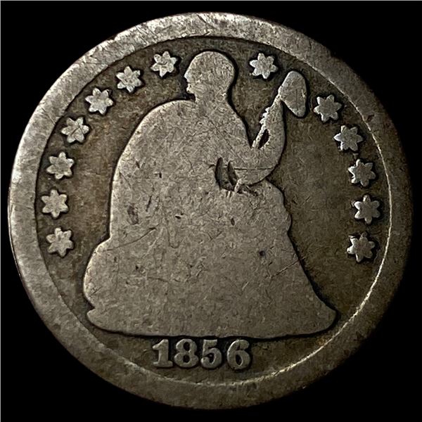 1856 Silver Half Dime LIGHTLY CIRCULATED