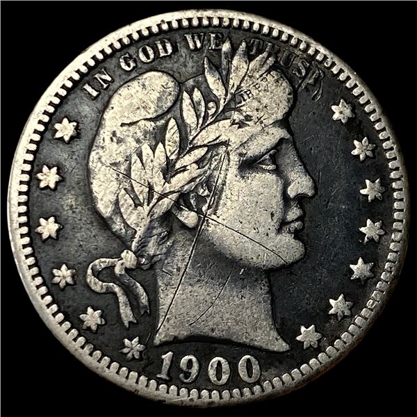 1900-O Silver Barber Quarter LIGHTLY  CIRCULATED