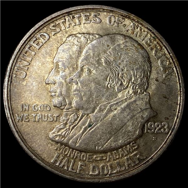 1923-S Silver Monroe Doctrine Centennial Half  Dollar GEM BU