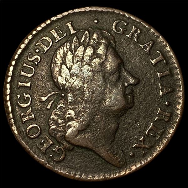 1723 Ireland George I Halfpenny NEARLY  UNCIRCULATED