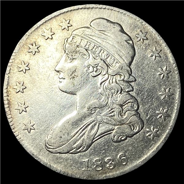 1836 Capped Bust Half Dollar ABOUT  UNCIRCULATED