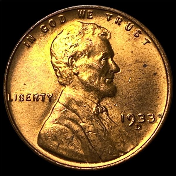 1933-D Lincoln Wheat Cent GEM BU