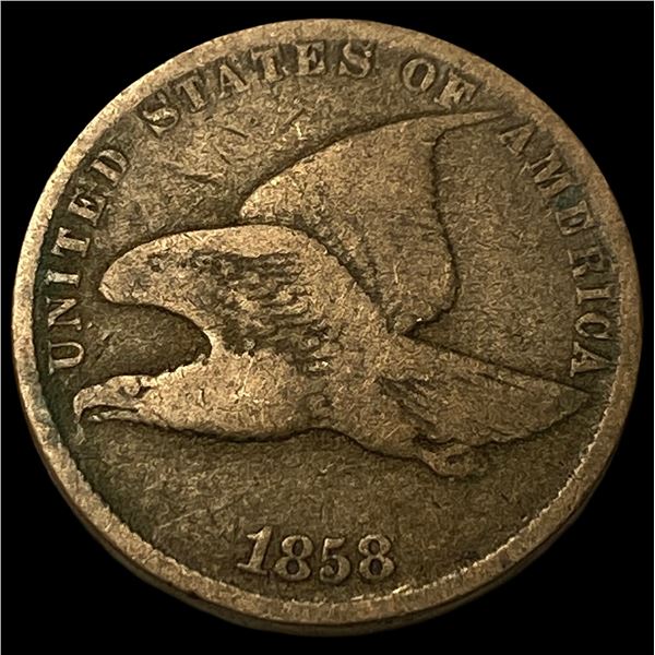 1858 Copper-Nickel Flying Eagle Cent LIGHTLY  CIRCULATED
