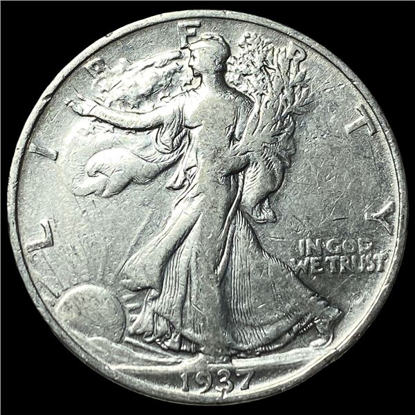 1937 Walking Liberty Half Dollar LIGHTLY  CIRCULATED