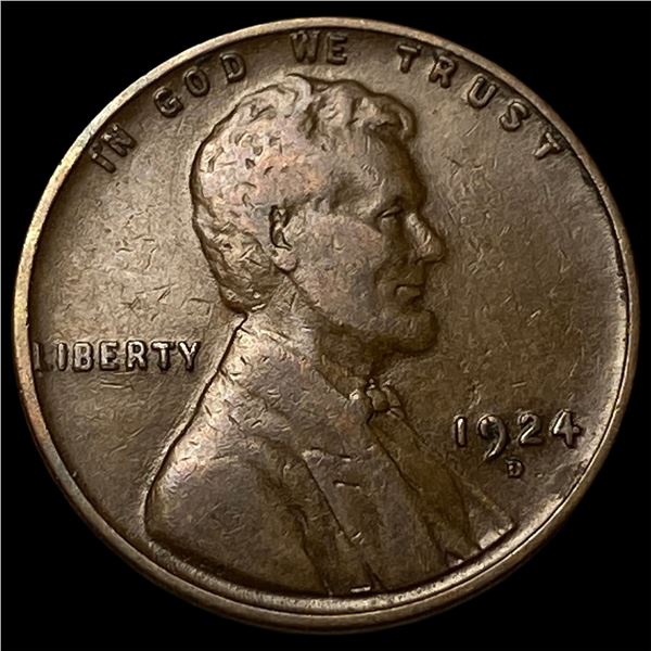 1924-D Lincoln Wheat Cent LIGHTLY CIRCULATED