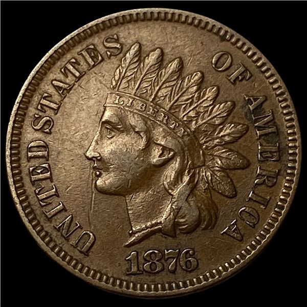 1876 Indian Head Cent CHOICE AU