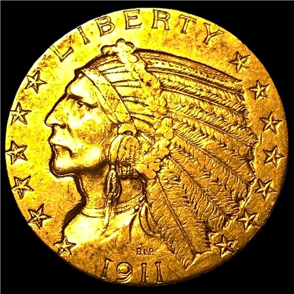 1911 Indian Head Half Eagle $5 Gold CHOICE AU