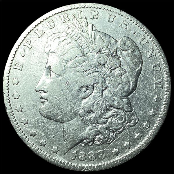 1888-O Silver Morgan Dollar ABOUT  UNCIRCULATED