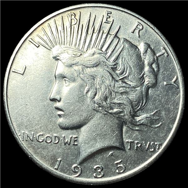 1935 Silver Peace Dollar CLOSELY UNCIRCULATED