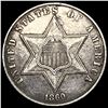 Image 1 : 1860 Silver Three-Cent Piece CLOSELY  UNCIRCULATED