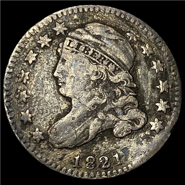 1821 Silver Capped Bust Dime NICELY  CIRCULATED