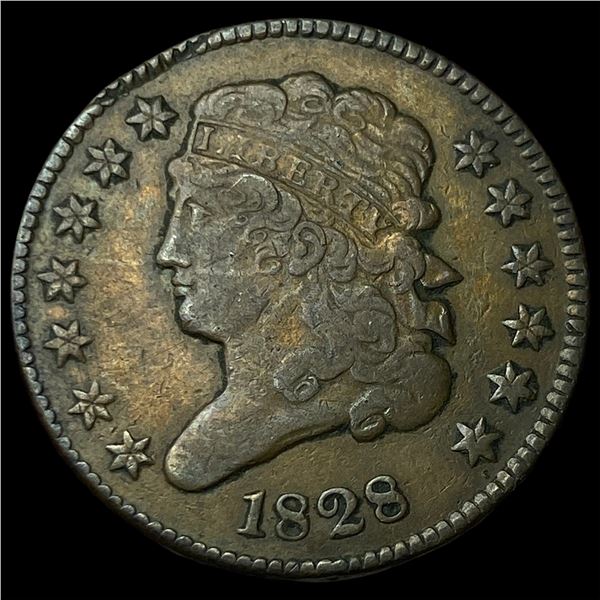 1828 Classic Head Half Cent LIGHTLY  CIRCULATED