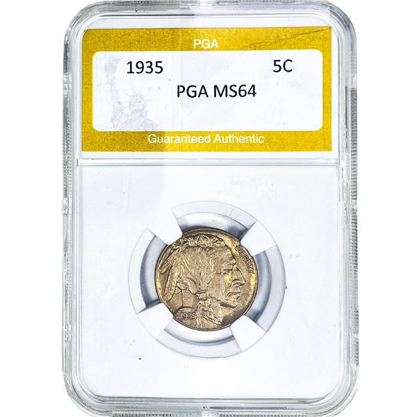 1935 Buffalo Nickel PGA MS64