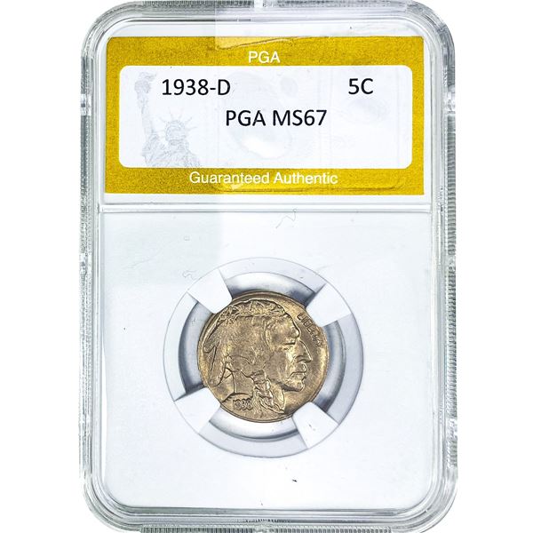 1938-D Buffalo Nickel PGA MS67