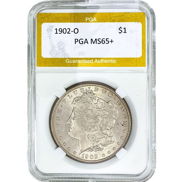 1902-O Morgan Silver Dollar PGA MS65+