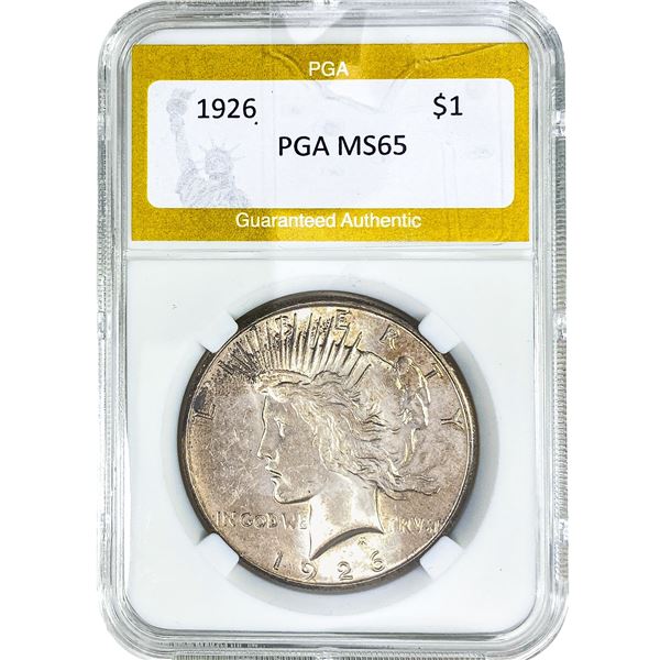 1926 Silver Peace Dollar PGA MS65