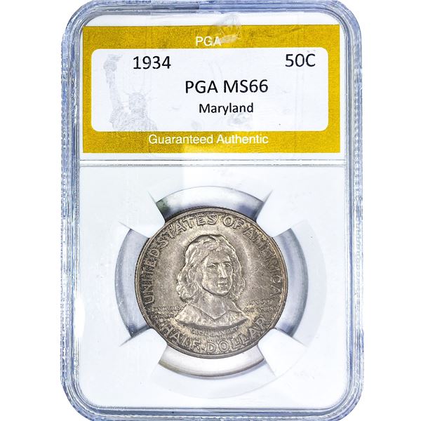 1934 Maryland Half Dollar PGA MS66