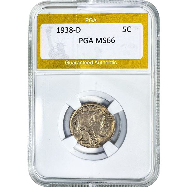 1938-D Buffalo Nickel PGA MS66