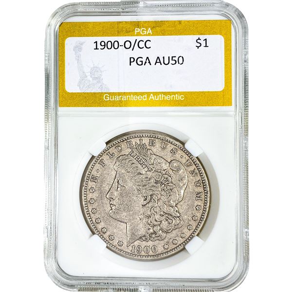 1900-O/CC Morgan Silver Dollar PGA AU50